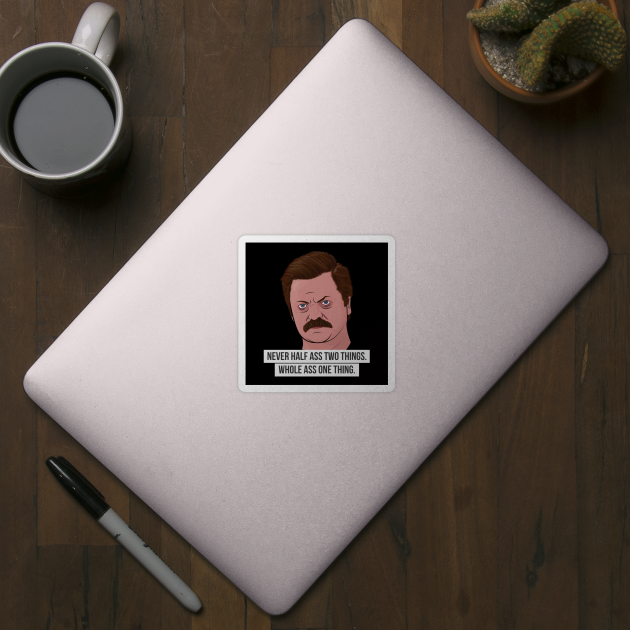 Ron Swanson - Whole Ass by BluPenguin